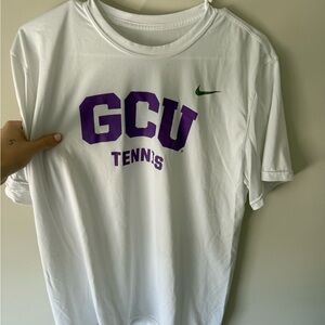 Nike White and Purple GCU Tennis Tee